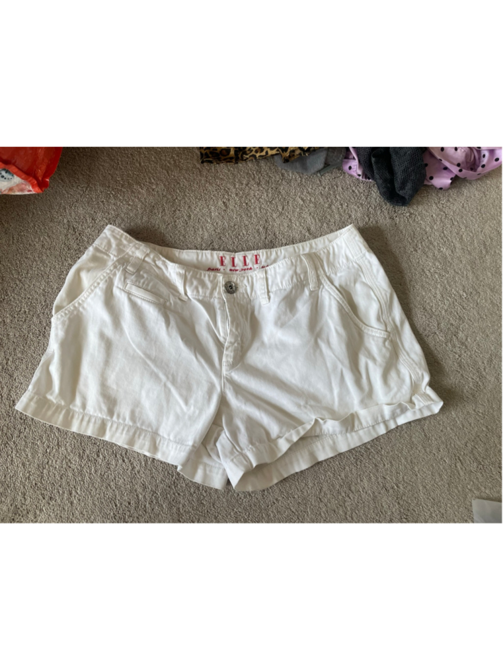 Women's Elle White Shorts Size 10